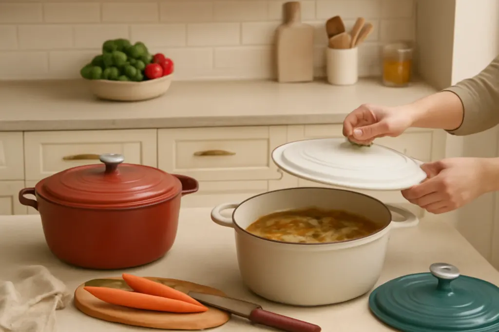 A second photo showing a related step or detail for enameled dutch oven buying guide