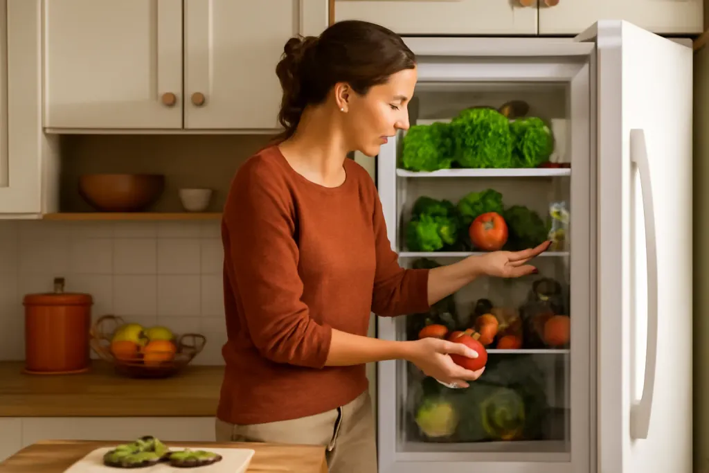 A second photo showing a related step or detail for keep produce fresh longer fridge