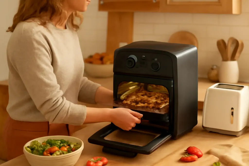 A second photo showing a related step or detail for toaster oven vs air fryer