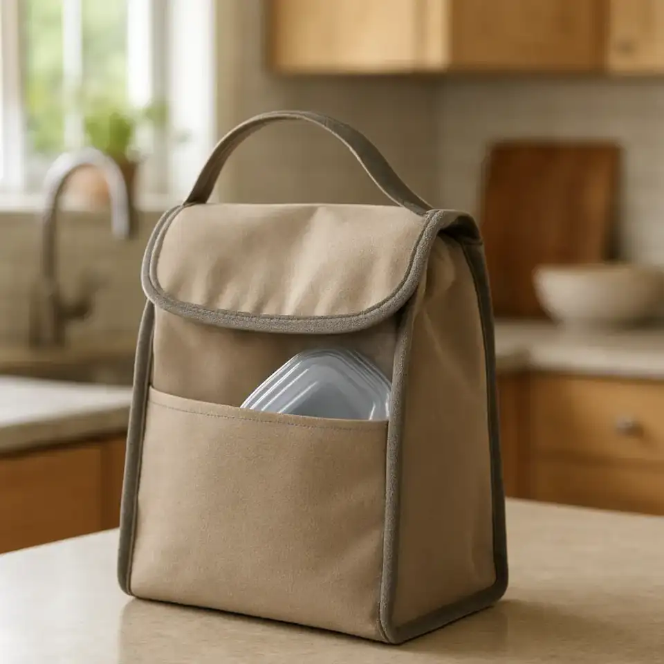 AI-generated editorial product photograph (not the exact linked listing) of insulated lunch bag
